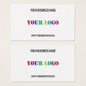 Aangepaste Logo naam Website speciale acties Visitekaartje (Voorkant /achterkant)