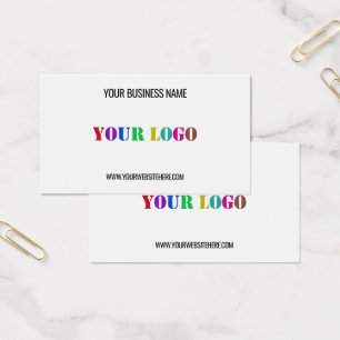 Aangepaste Logo naam Website speciale acties Visitekaartje