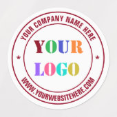 Aangepaste Logo Naam Website Stempel Labels Uw Kle (Design 2)