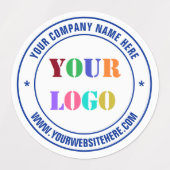 Aangepaste Logo Naam Website Stempel Labels Uw Kle (Design 1)