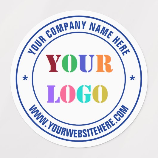 Aangepaste Logo Naam Website Stempel Labels Uw Kle (Design 1)