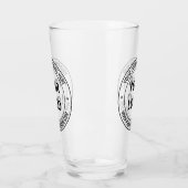 Aangepaste Logo Naam Website Stempel Promotie Glas (Links)