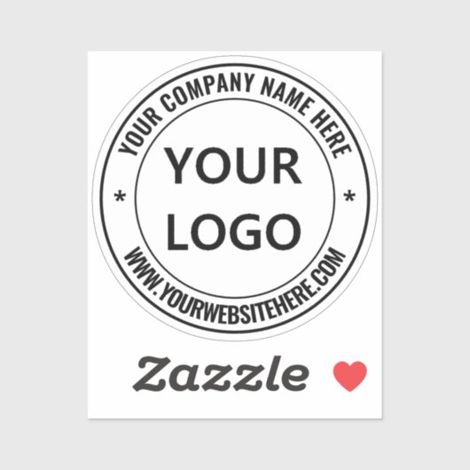 Aangepaste Logo Naam Website Stempel promotieteken Sticker (Vel)
