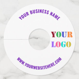 Aangepaste Logo Naam Website Zakelijk Wijnglas Lab Wijnglaslabel