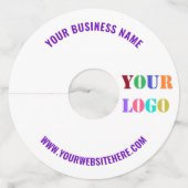 Aangepaste Logo Naam Website Zakelijk Wijnglas Lab Wijnglaslabel (Achterkant)