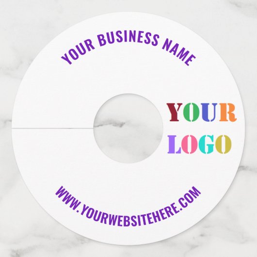 Aangepaste Logo Naam Website Zakelijk Wijnglas Lab Wijnglaslabel (Achterkant)