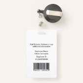 Aangepaste Logo naamplaatje voor foto-streepjescod Badge (Achterkant met intrekbare)