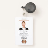 Aangepaste Logo naamplaatje voor foto-streepjescod Badge (Voorkant met intrekbare)