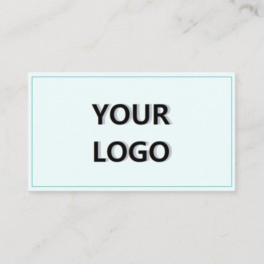 Aangepaste Logo Name Visitekaartje - Uw kleuren (Achterkant)