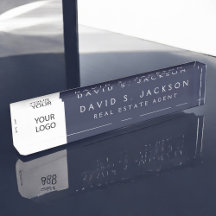 Aangepaste Logo Navy Blue Elegant Professional