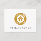 Aangepaste Logo Nieuw adres Verhuisaankondiging Ka Informatiekaartje (Voorkant)