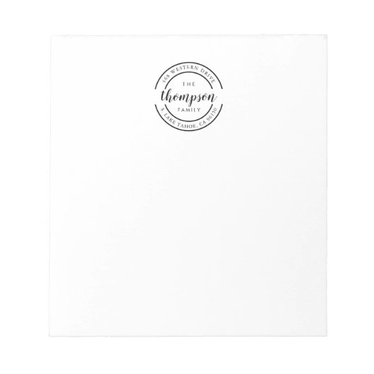 Aangepaste Logo Notitieblok (Voorkant)