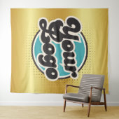 Aangepaste logo of afbeelding wandkleed (In Situ (horizontaal))