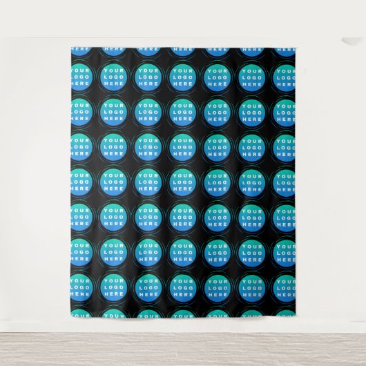 Aangepaste Logo of Afbeelding Wandkleed (Voorkant)