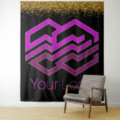 Aangepaste Logo of Afbeelding Wandkleed (In situ)