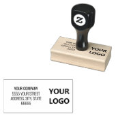 Aangepaste Logo of Foto Adres Rubber Stamp Sjabloo Rubberstempel (Gestempeld)