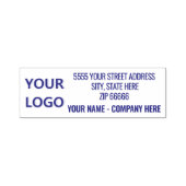 Aangepaste Logo of foto adres stempel Sjabloon (Design)