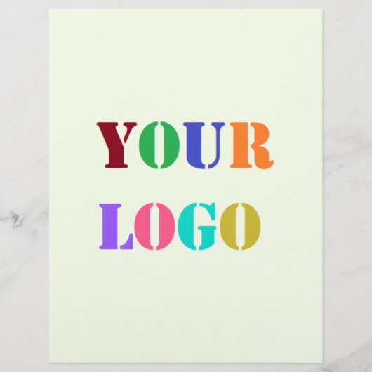 Aangepaste Logo of Foto Business Flyer Sjabloon (Voorkant)