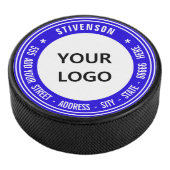 Aangepaste Logo of Foto en Tekst Hockey Puck Sjabl (3/4)