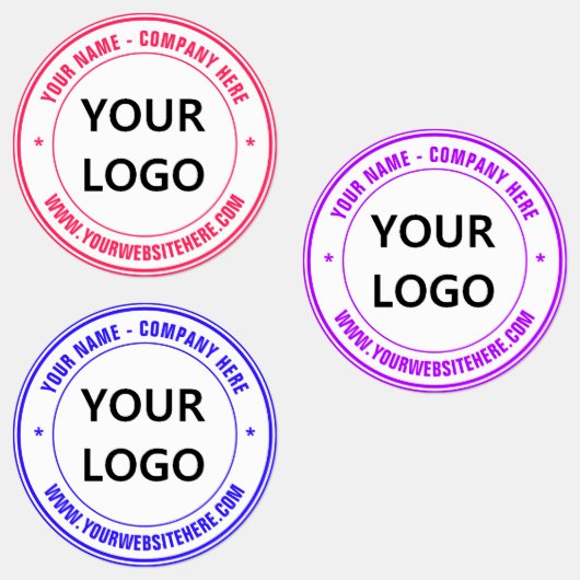 Aangepaste Logo of foto- en tekstlabels Sjabloon Labels (Groep)