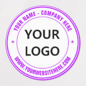 Aangepaste Logo of foto- en tekstlabels Sjabloon Labels (Design 2)