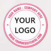 Aangepaste Logo of foto- en tekstlabels Sjabloon Labels (Design 1)