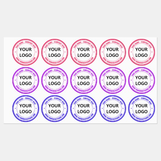 Aangepaste Logo of foto- en tekstlabels Sjabloon Labels (Vel)