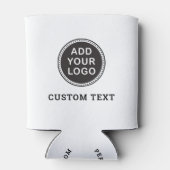 Aangepaste logo of foto- en tekstpromotie blikjeskoeler (Achterkant)