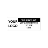 Aangepaste Logo of foto kleur adres stempel Sjablo (Design)