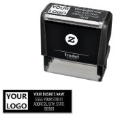 Aangepaste Logo of foto kleur adres stempel Sjablo (In situ)