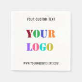 Aangepaste Logo of foto promotionele zakelijke ser Servet (Voorkant)