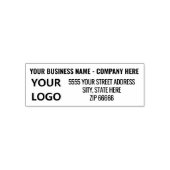 Aangepaste Logo of foto retour adres stempel voorb (Design)