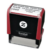 Aangepaste Logo of foto retour adres stempel voorb (Product)