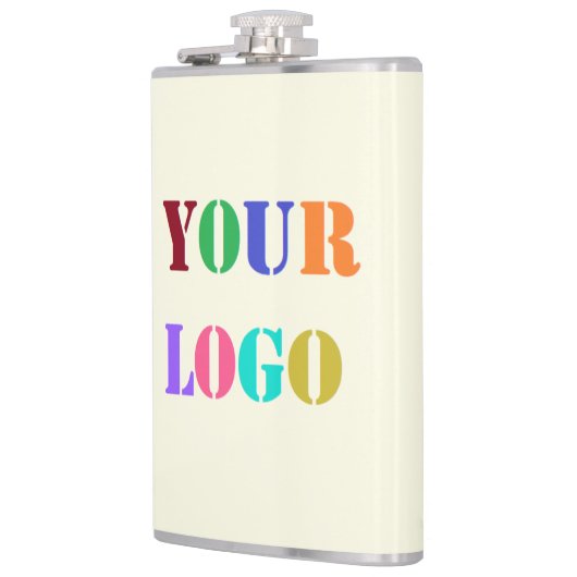 Aangepaste Logo- of fotokolf - Kleur kiezen Heupfles (Links)