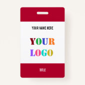 Aangepaste Logo of fotonaam Titel gepersonaliseerd Badge (Achterkant)