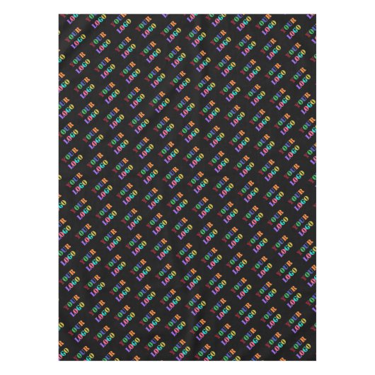 Aangepaste Logo- of fototablet - Uw kleuren Tafelkleed (Voorkant)