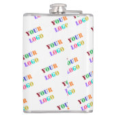 Aangepaste Logo- of maatkolf - Uw kleuren Heupfles (Achterkant)