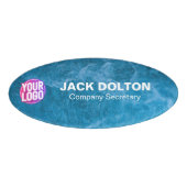 Aangepaste Logo of Photo Employee Functietitel en  Naambadge (Voorkant)