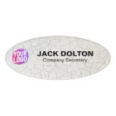 Aangepaste Logo of Photo Employee Functietitel en  Naambadge (Voorkant)