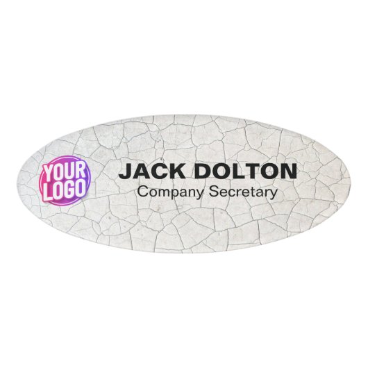 Aangepaste Logo of Photo Employee Functietitel en  Naambadge (Voorkant)