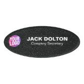 Aangepaste Logo of Photo Employee Functietitel en  Naambadge (Voorkant)