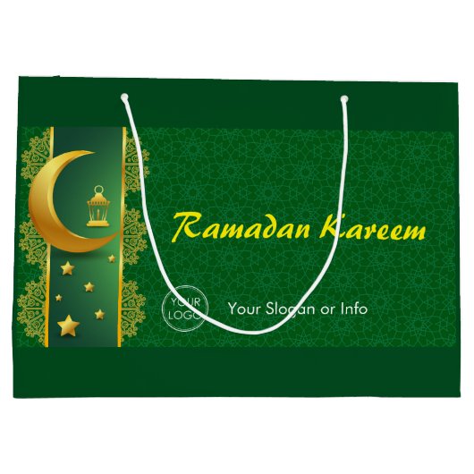 Aangepaste Logo of tekstramadan | EID Groot Cadeauzakje (Achterkant)