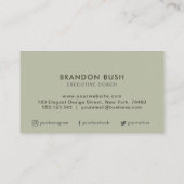 Aangepaste logo - om het even welke kleur achtergr visitekaartje (Achterkant)