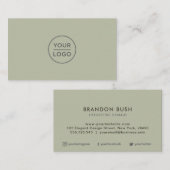 Aangepaste logo - om het even welke kleur achtergr visitekaartje (Voorkant / Achterkant)