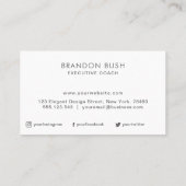 Aangepaste logo - om het even welke kleur achtergr visitekaartje (Achterkant)