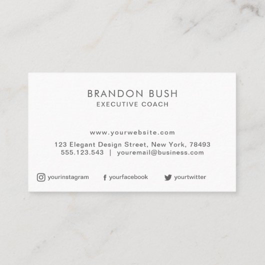 Aangepaste logo - om het even welke kleur achtergr visitekaartje (Achterkant)