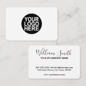 Aangepaste logo - om het even welke kleur achtergr visitekaartje (Voorkant / Achterkant)