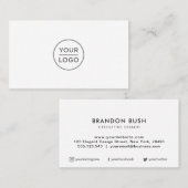 Aangepaste logo - om het even welke kleur achtergr visitekaartje (Voorkant / Achterkant)