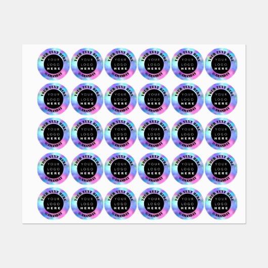 Aangepaste Logo Online Winkel Mode Boutique Hologr Labels (Vel)