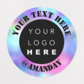 Aangepaste Logo Online Winkel Mode Boutique Hologr Labels (Design 2)